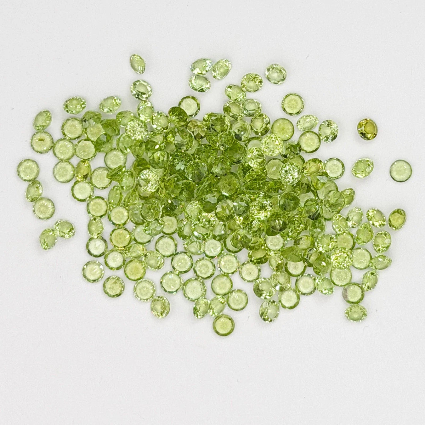 Peridot cabochons