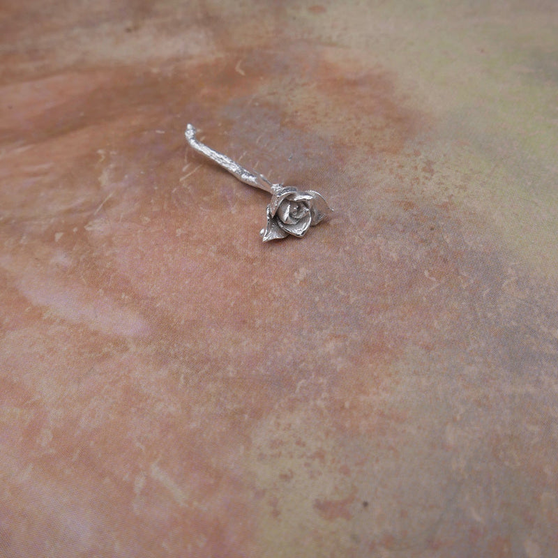 Cast Succulent Rose on Vine for Jewelry Design