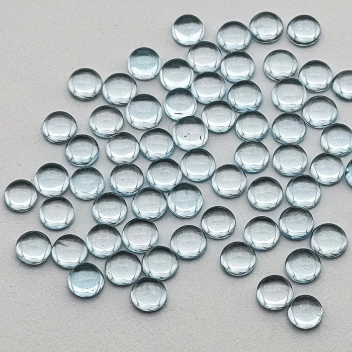 Topaz Cabochons 4mm round