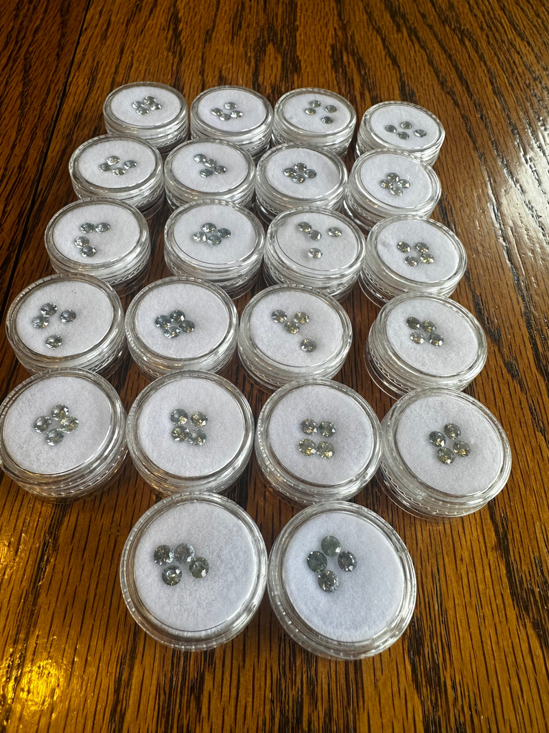 Faceted Montana Sapphire 4 mm round