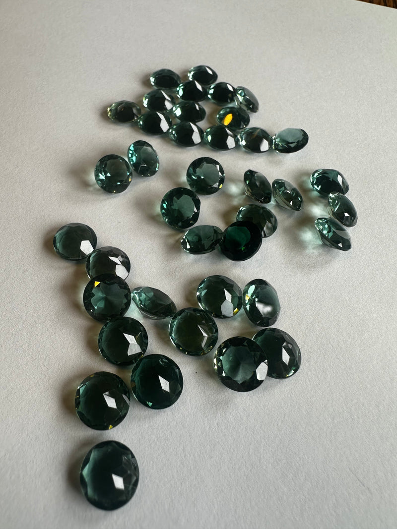 Faceted Prasiolite (multiple sizes)