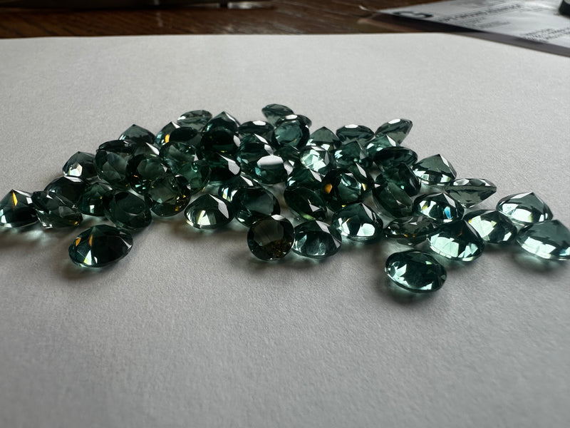 Faceted Prasiolite (multiple sizes)