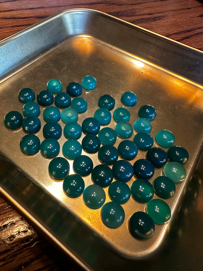 Dyed Chalcedony 10mm round (2 colors)