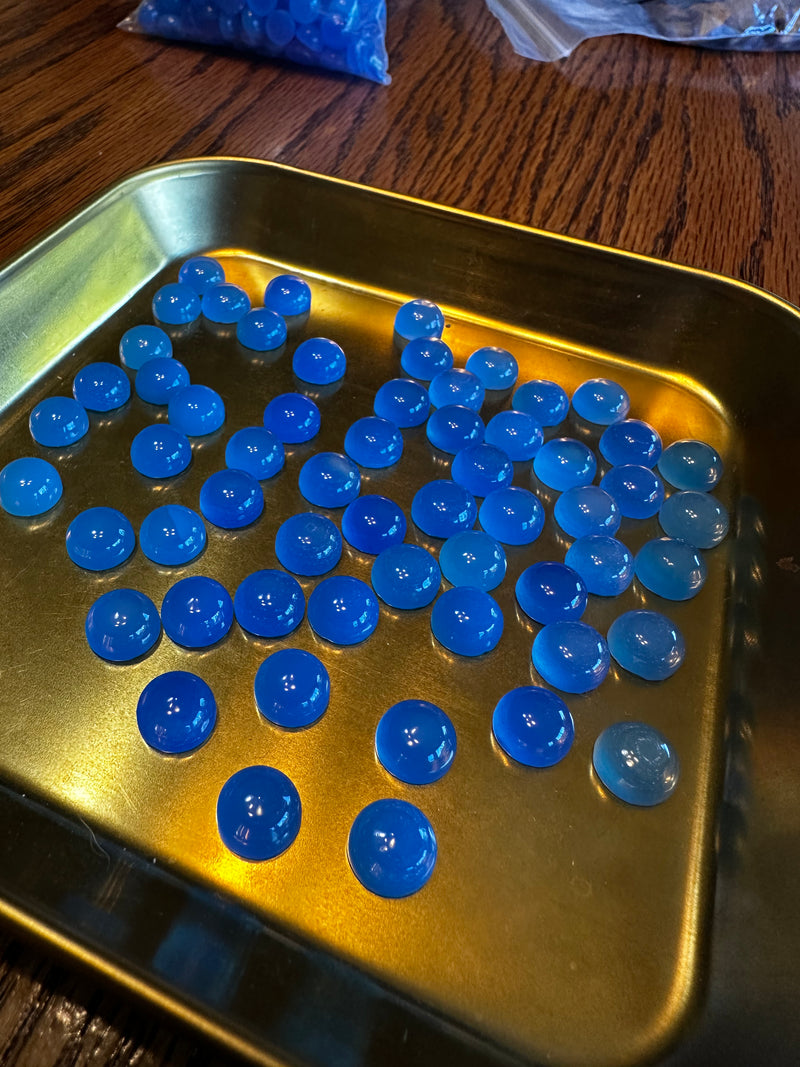 Dyed Chalcedony 10mm round (2 colors)