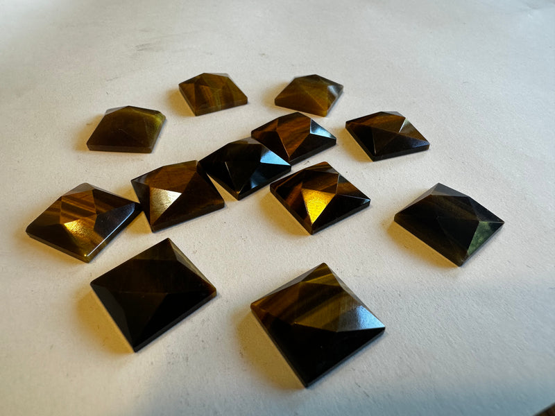 Rose Cut Tigers Eye 16x16 Square