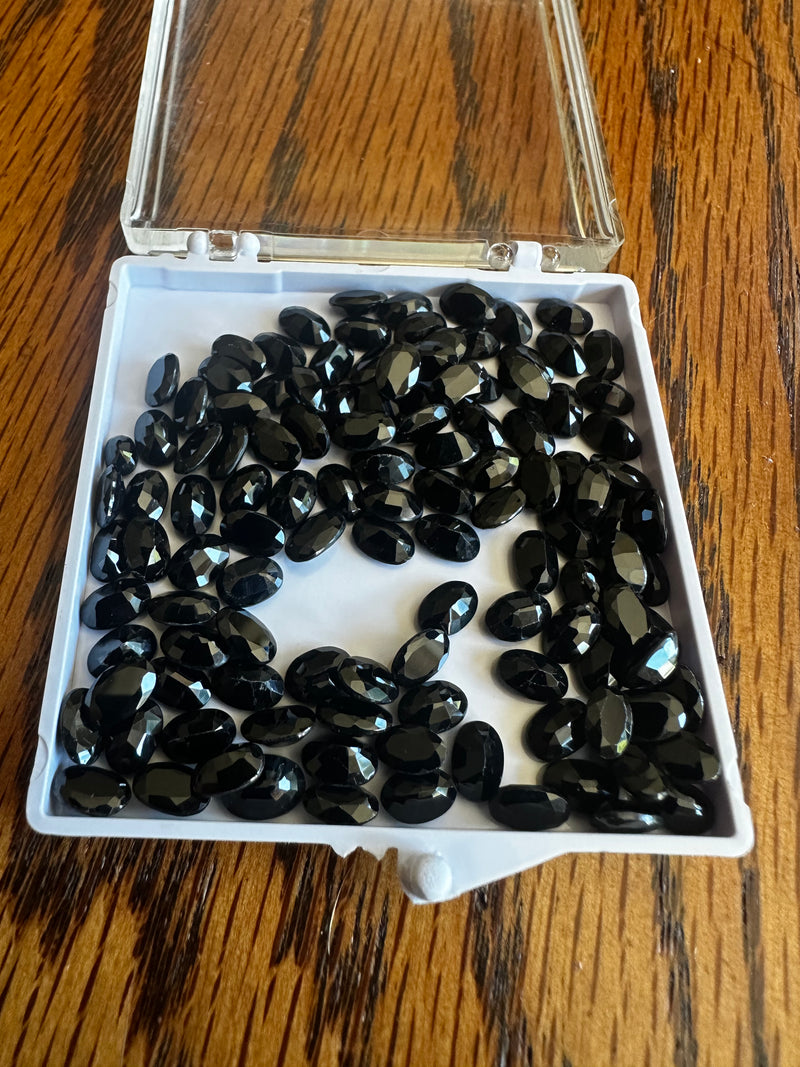 Faceted Black Spinel (Multi Size/Shape)
