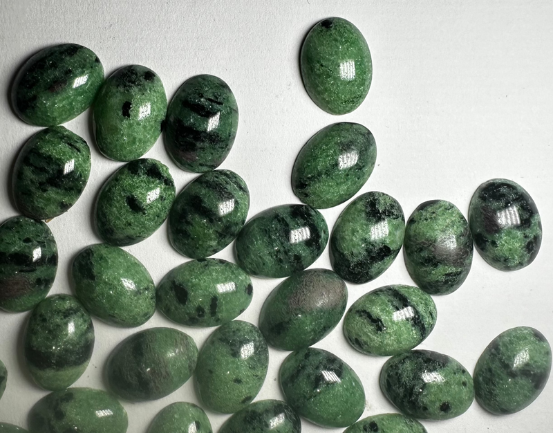 Anyolite cabochons 13x18
