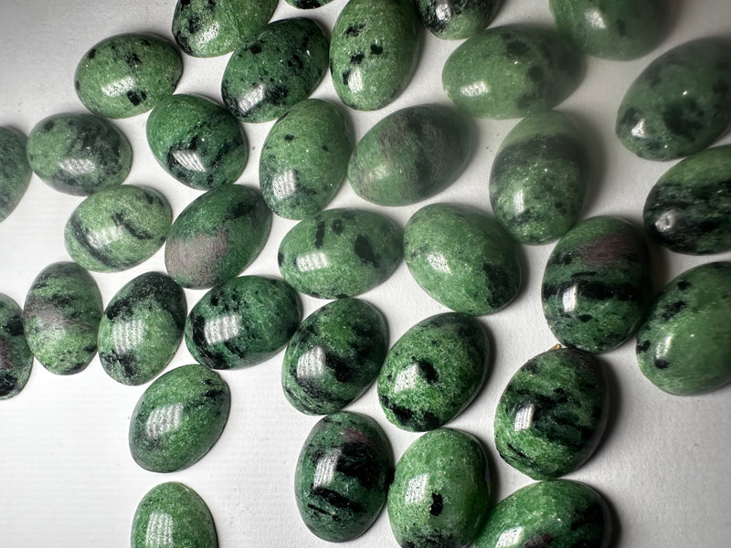 Anyolite cabochons 13x18