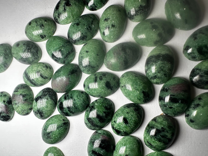 Anyolite cabochons 13x18
