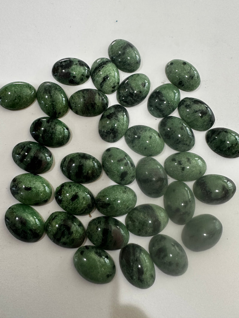 Anyolite cabochons 13x18