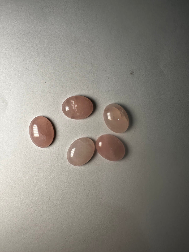 Rose Quartz Cabochons 14x10