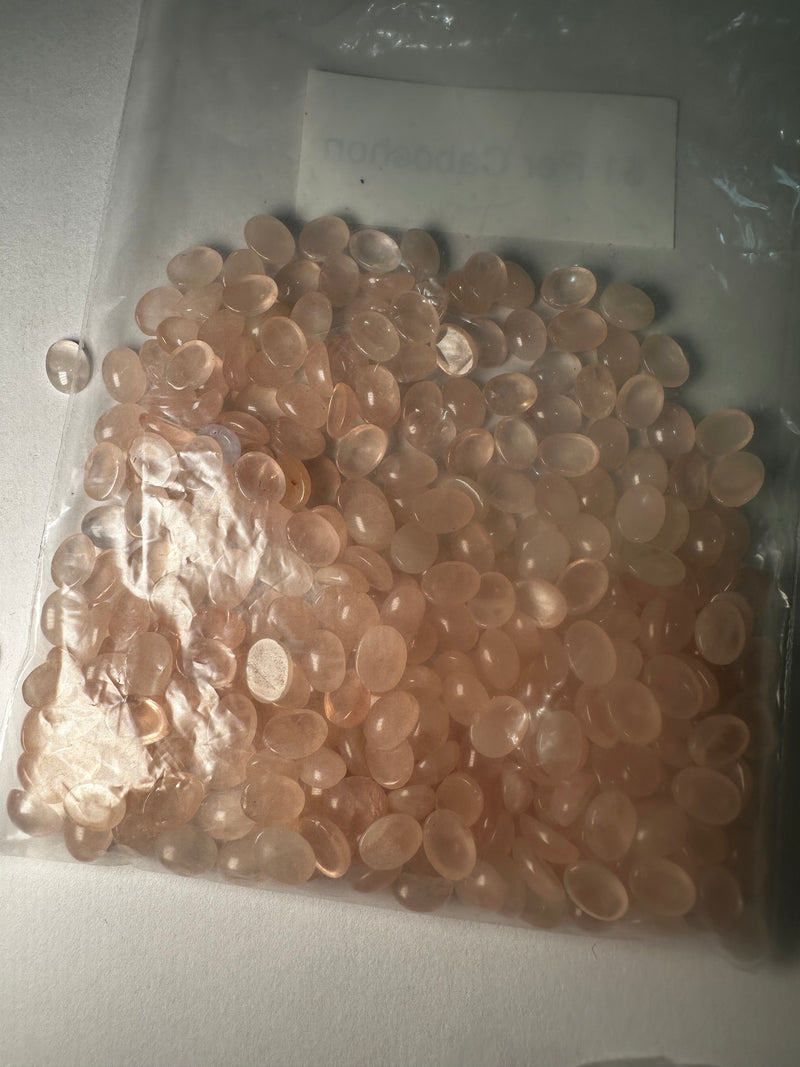 Rose Quartz Cabochons 14x10