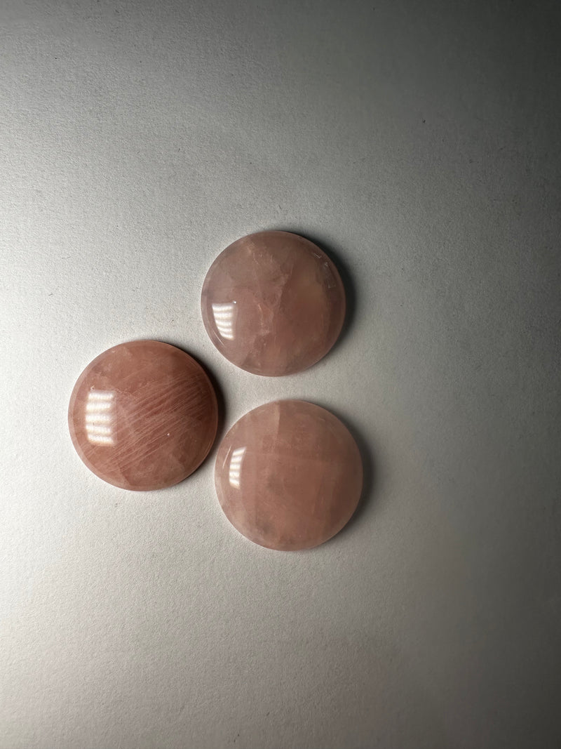 Rose Quartz Cabochons Large Rounds (2 sizes)
