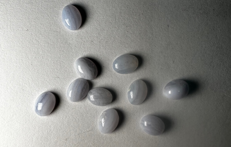 Blue Lace Agate Cabochons 6x8 oval