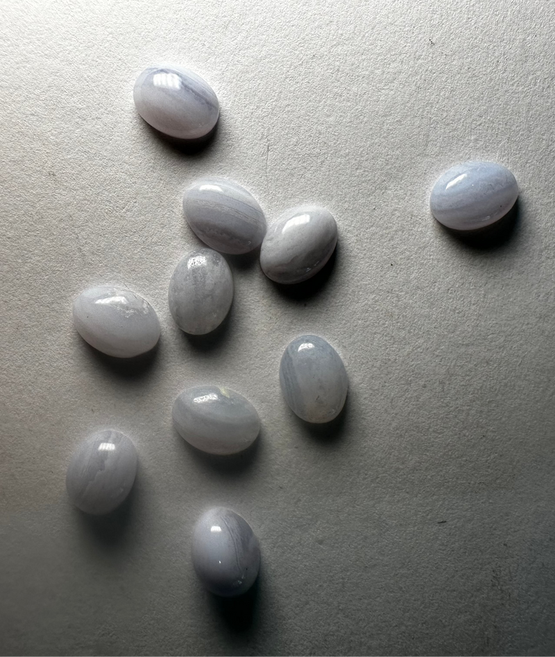 Blue Lace Agate Cabochons 6x8 oval