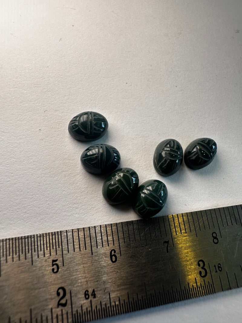 Bloodstone Scarabs 8x5 oval
