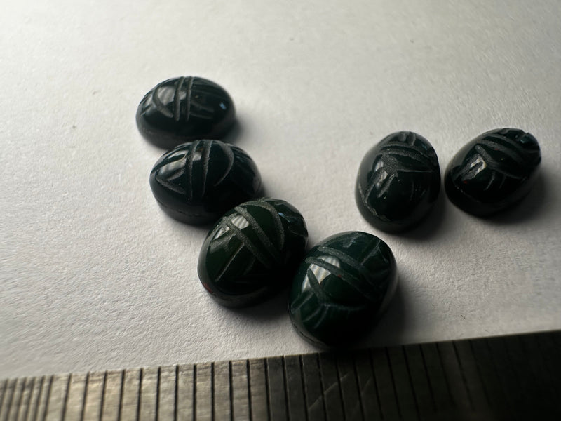 Bloodstone Scarabs 8x5 oval