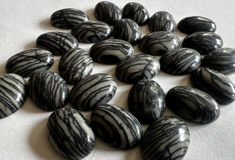 Meshwork Jasper Cabochons (2 sizes)