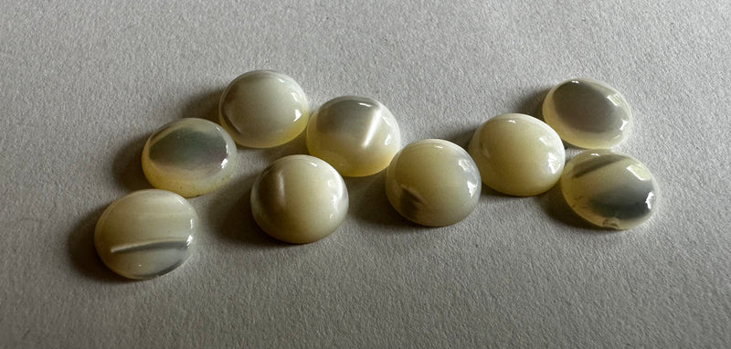 Mother of Pearl Cabochons  10mm round