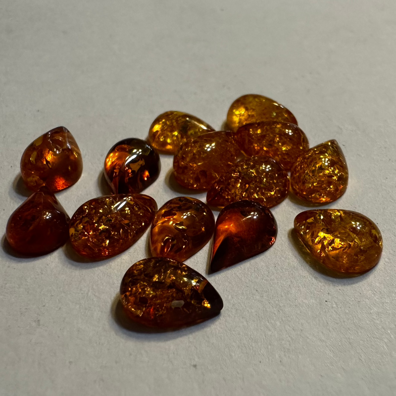 Baltic Amber Cabochons (multiple sizes)