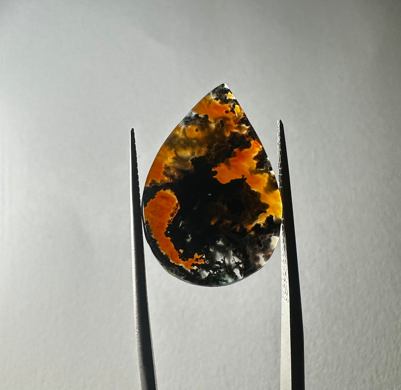 carnelian moss agate cabochons (Multiple sizes)