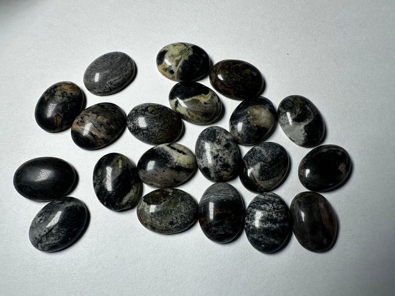 Brecciated Jasper cabochons (different colors)