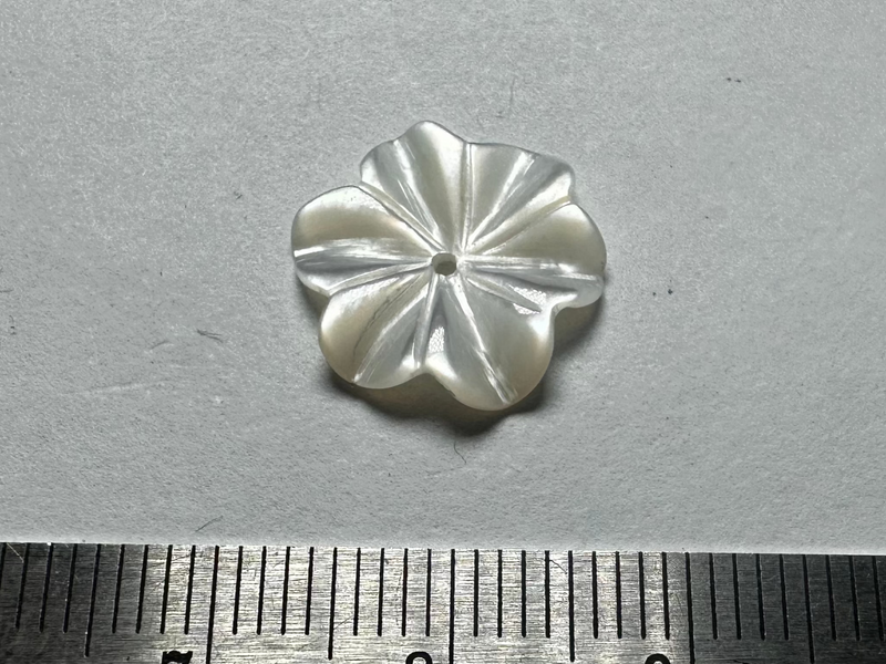 Vintage mother of pearl carved flowers