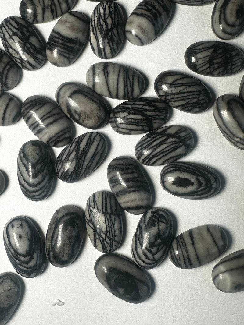 Meshwork Jasper Cabochons (2 sizes)