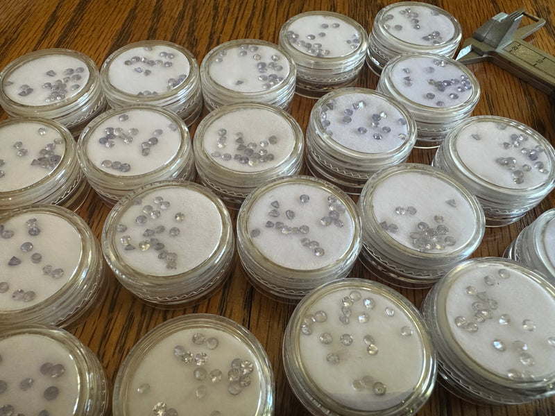 Faceted Tanzanite Lots 2mm -2.5mm rounds