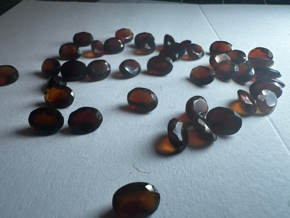 Faceted Carnelian 8x6 ovals