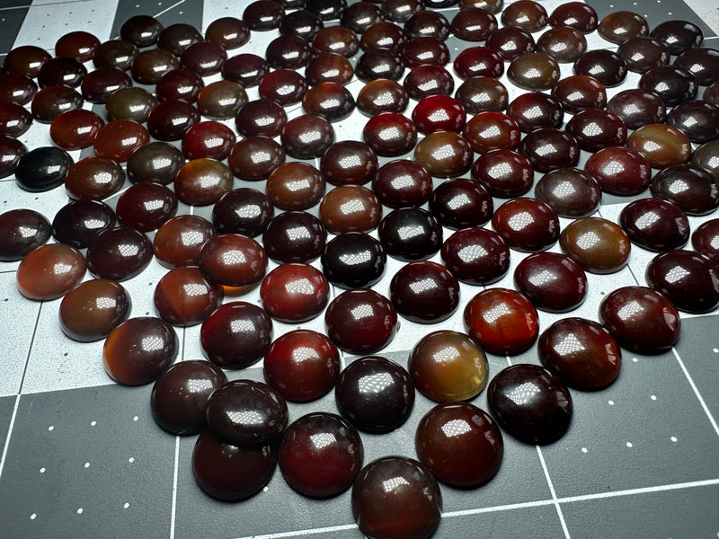 Carnelian Cabochons 12mm round
