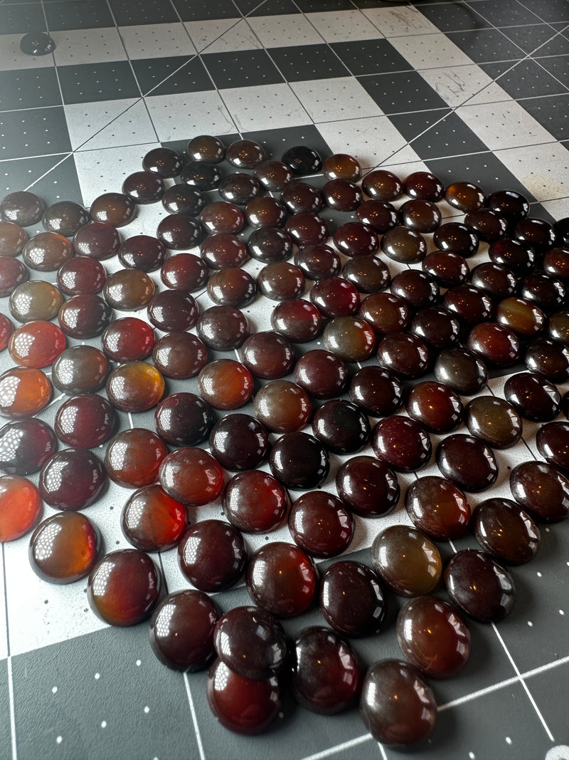 Carnelian Cabochons 12mm round