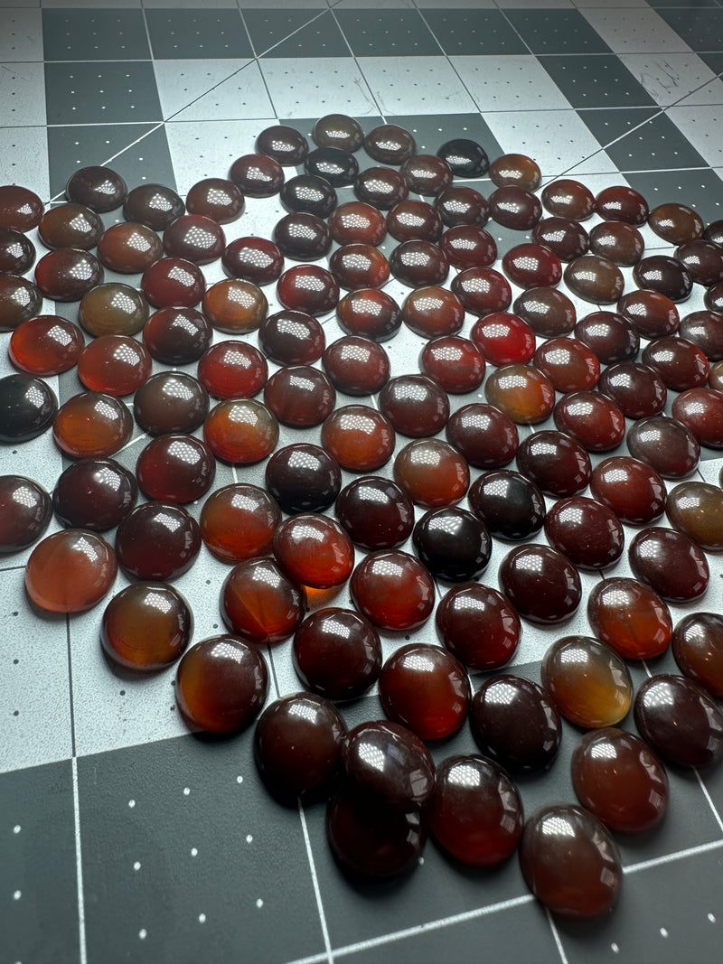 Carnelian Cabochons 12mm round