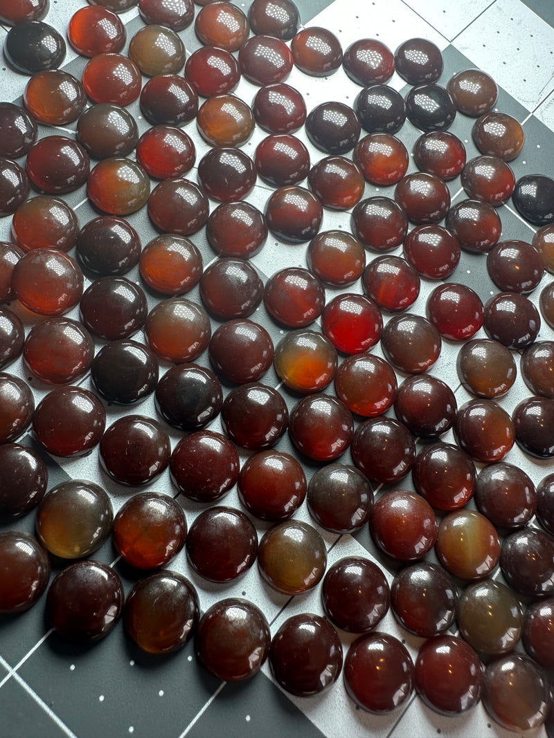 Carnelian Cabochons 12mm round