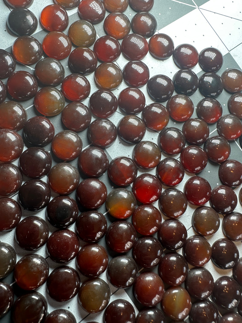 Carnelian Cabochons 12mm round
