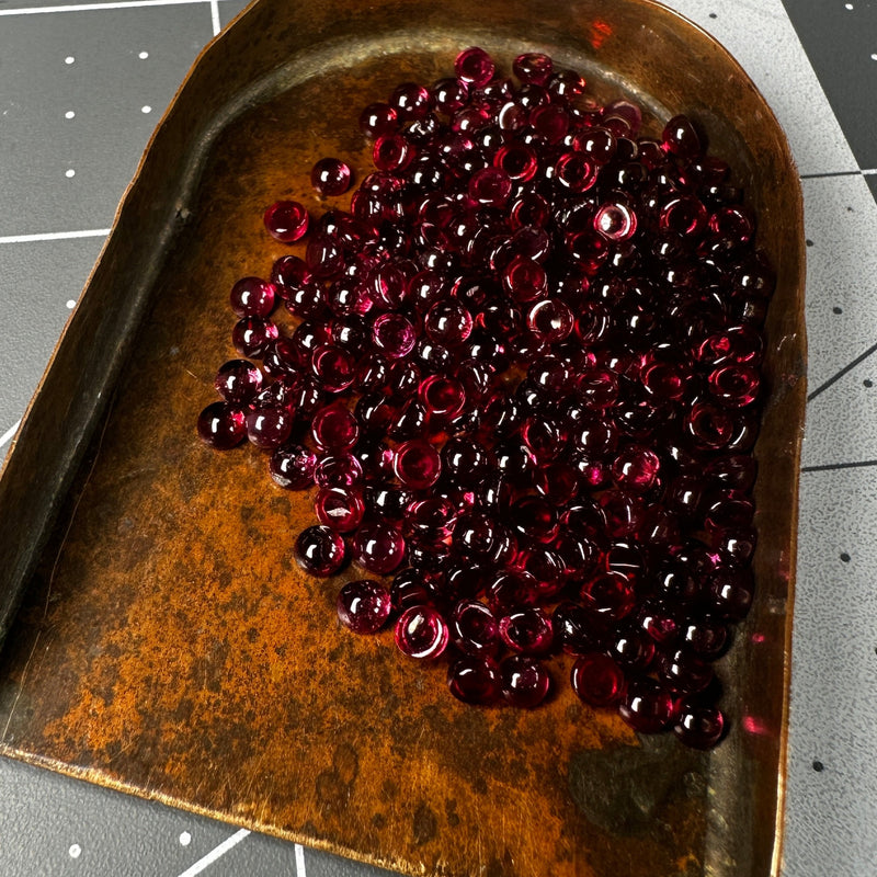 Round Garnet Cabochons