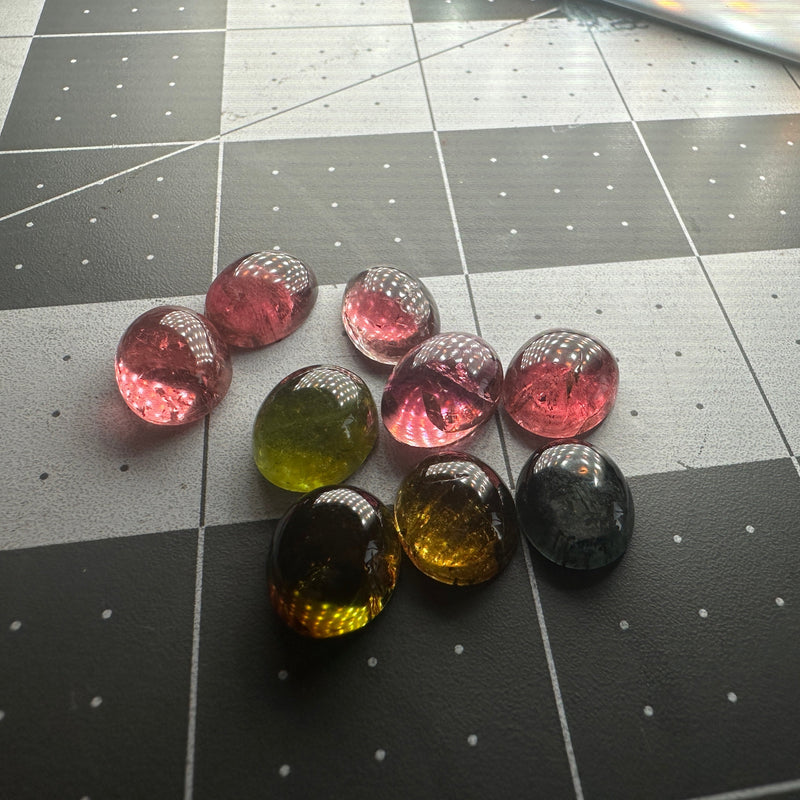 Tourmaline Cabochons 12x10 Oval