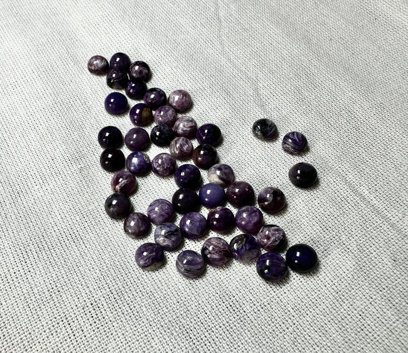 Charoite Cabochons 6mm round