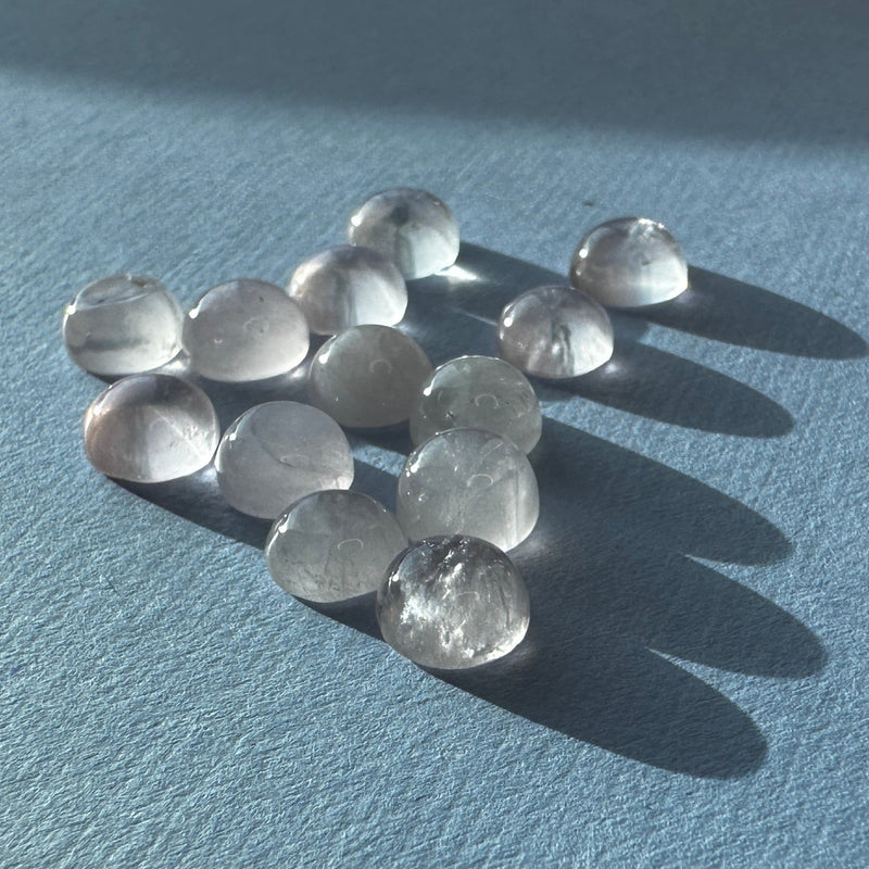 Rose Quartz 7mm round cabochon