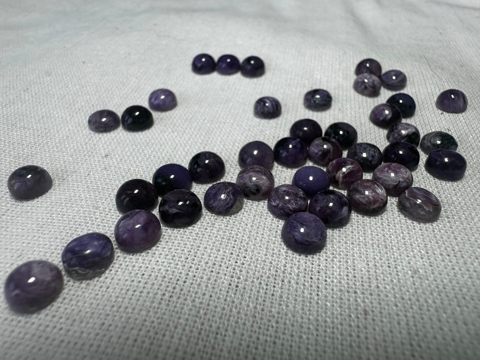 Charoite Cabochons 6mm round