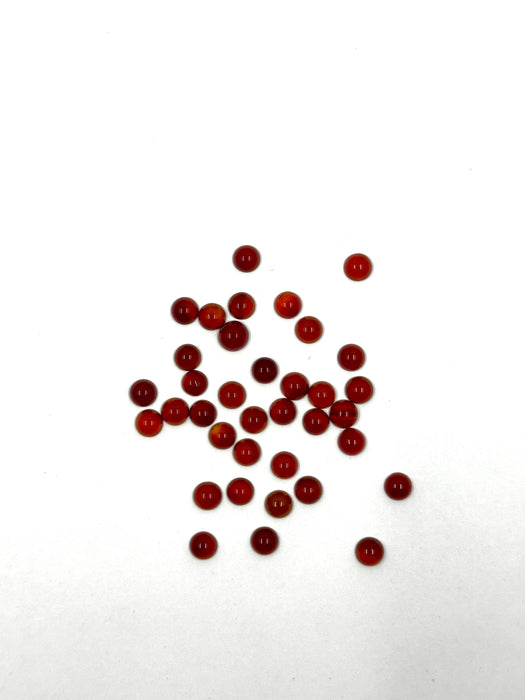 Carnelian round Cabochon (2 sizes)