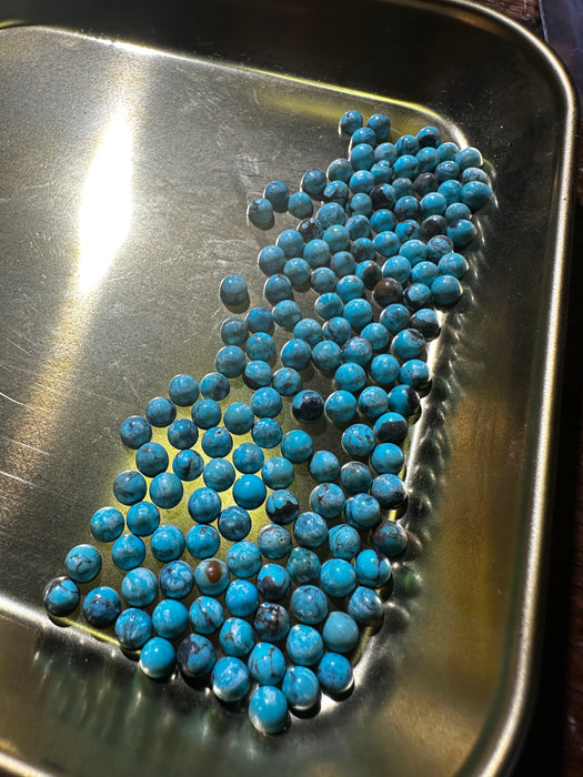 Kingman Turquoise cabochons 5mm  round