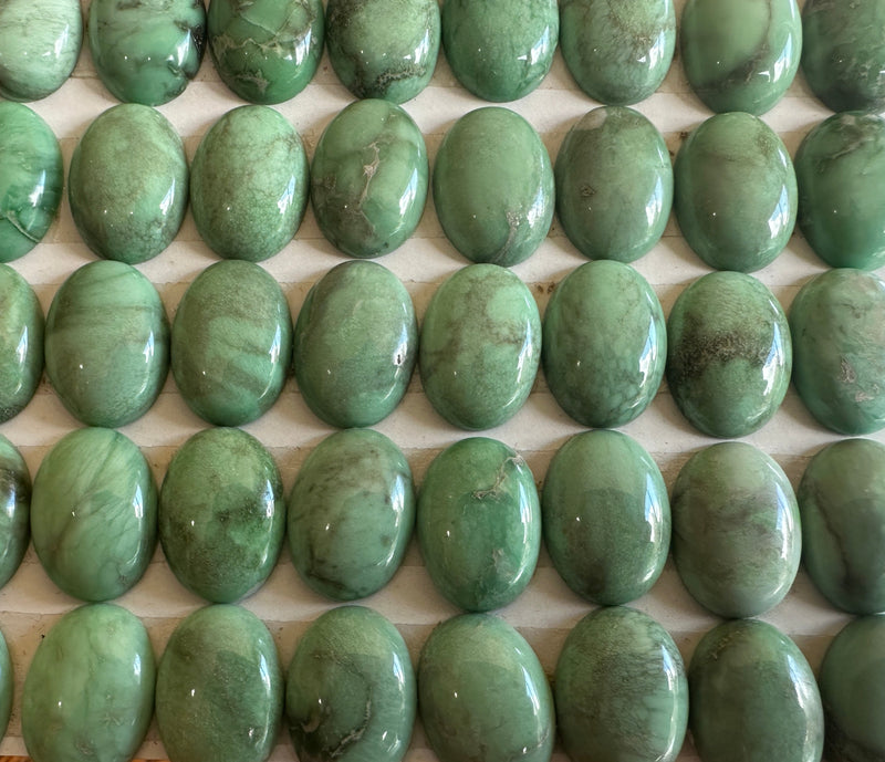 Variscite oval cabochons 13x18