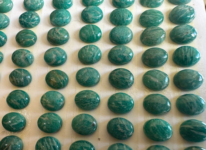 Amazonite Cabochon  12x10 oval