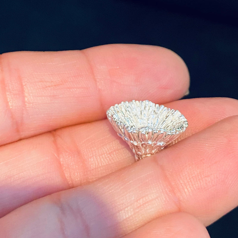 Cast Organic Flower for Jewelry Design