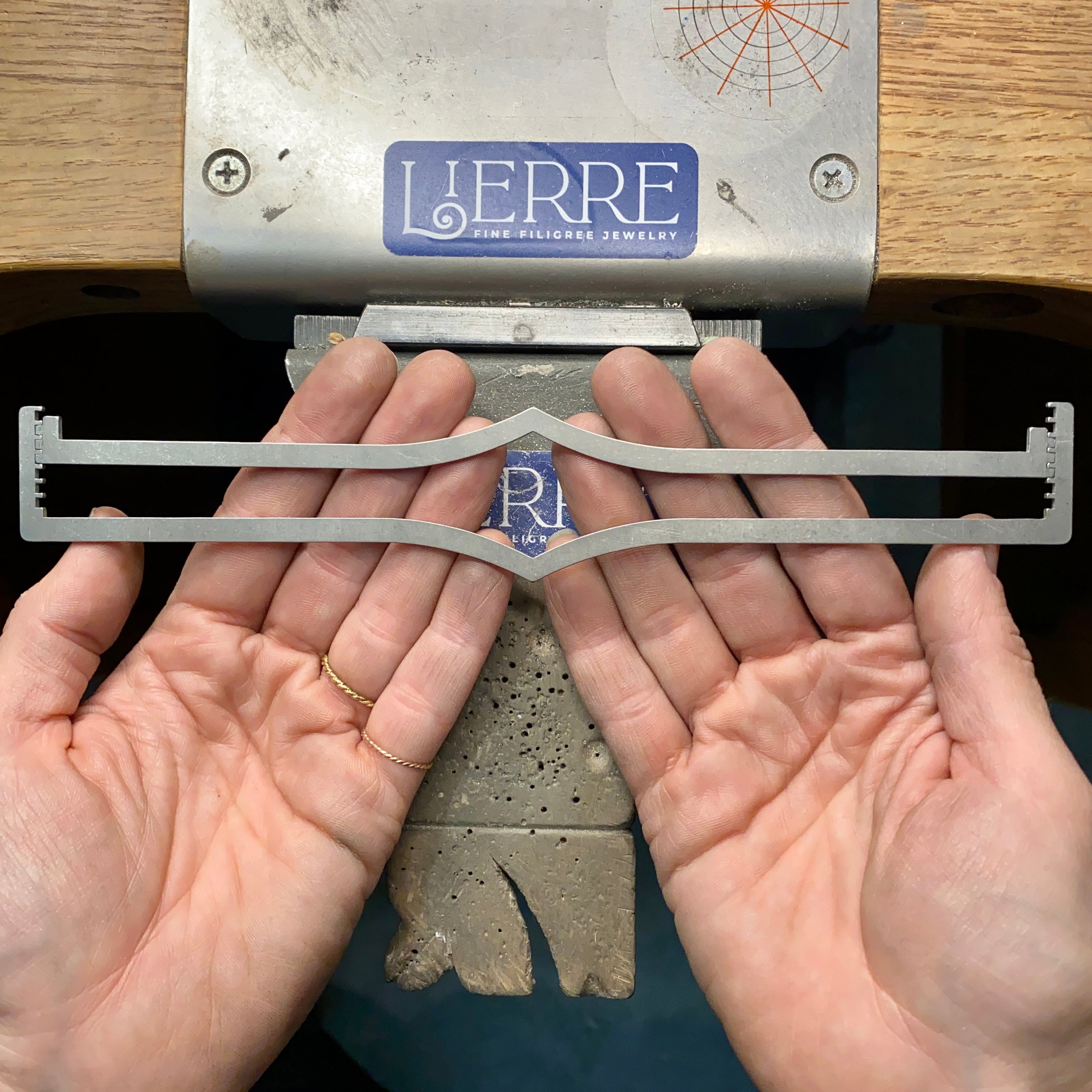 Wishbone Cuff and Bracelet XL Soldering Stencil — Lion Punch Forge