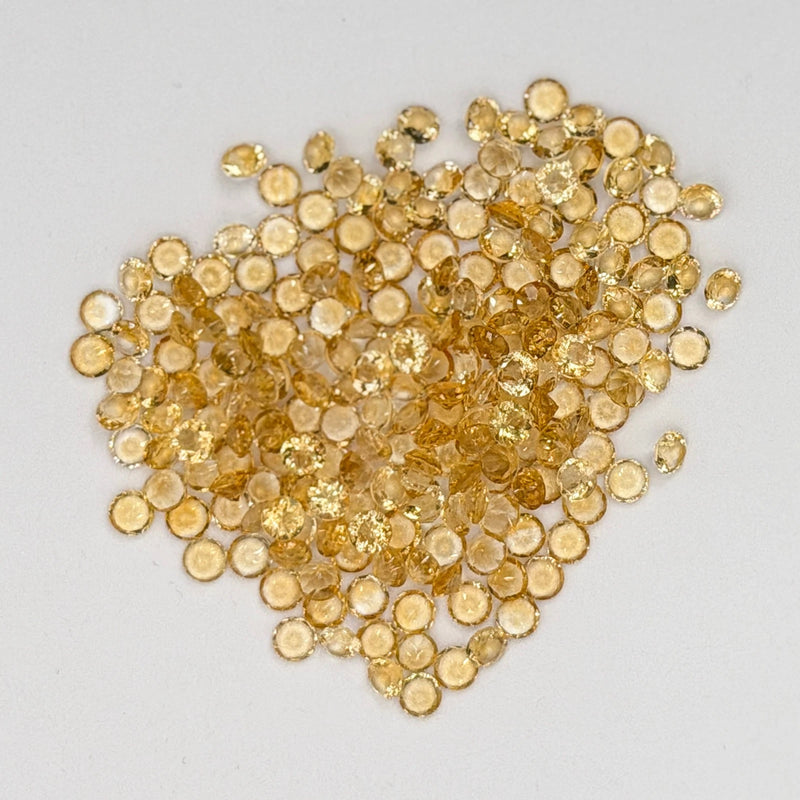 Faceted 4mm Citrine rounds