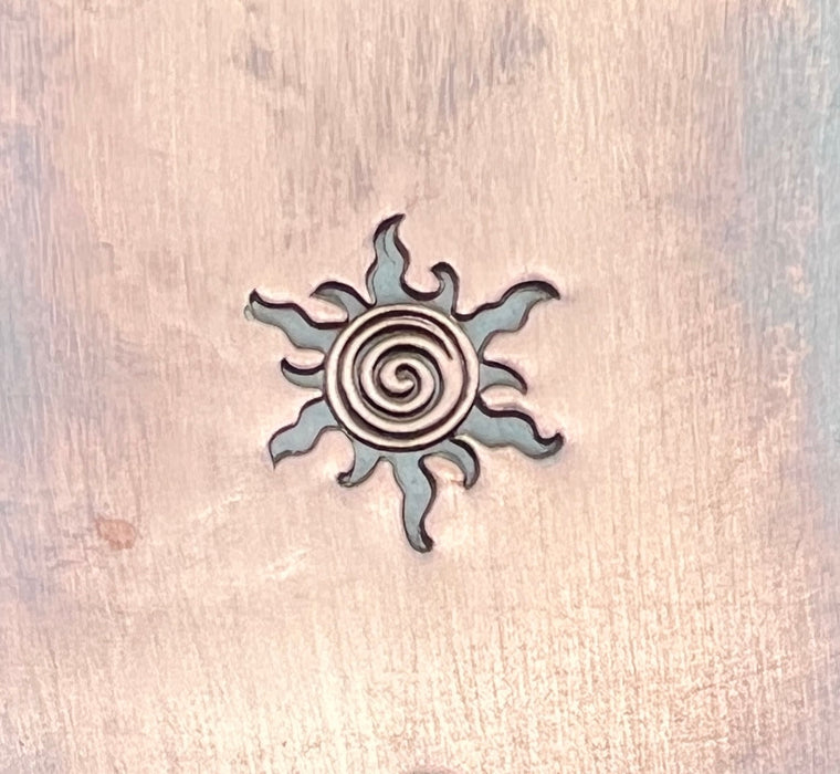 Spiral sun stamp