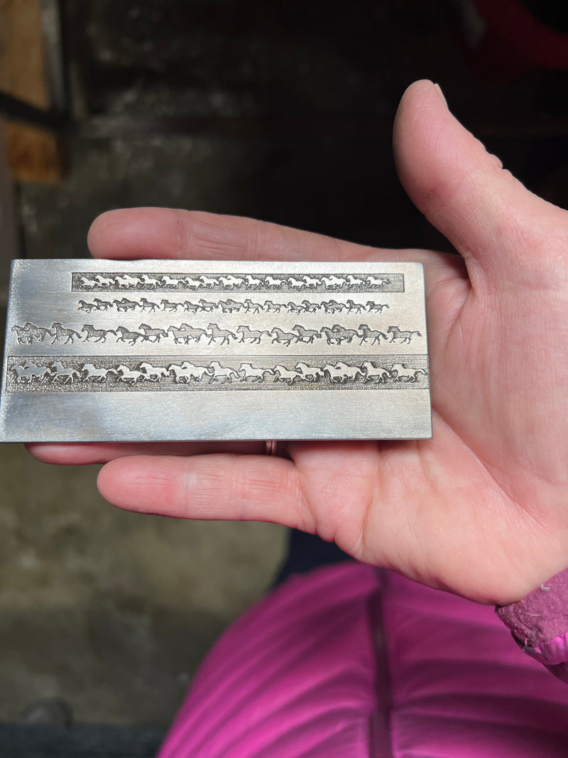 Horse ring band plate