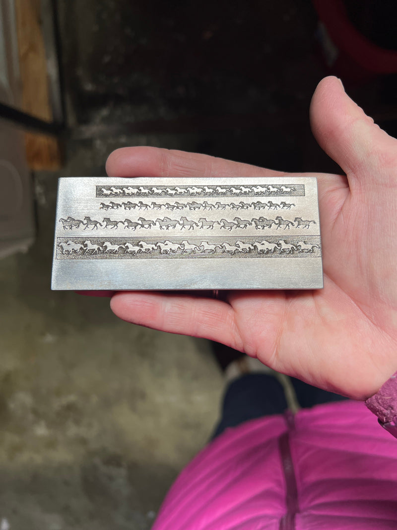 Horse ring band plate